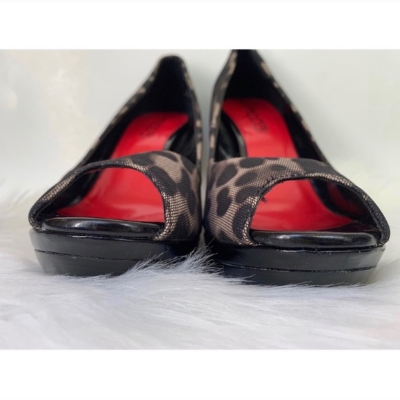 Moda Spana : leopard print peep toe heel - Picture 6 of 7
